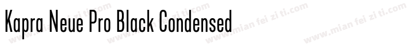 Kapra Neue Pro Black Condensed Roun字体转换